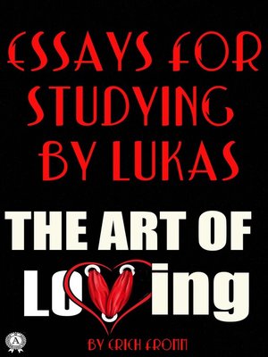 cover image of Essays for studying by Lukas
